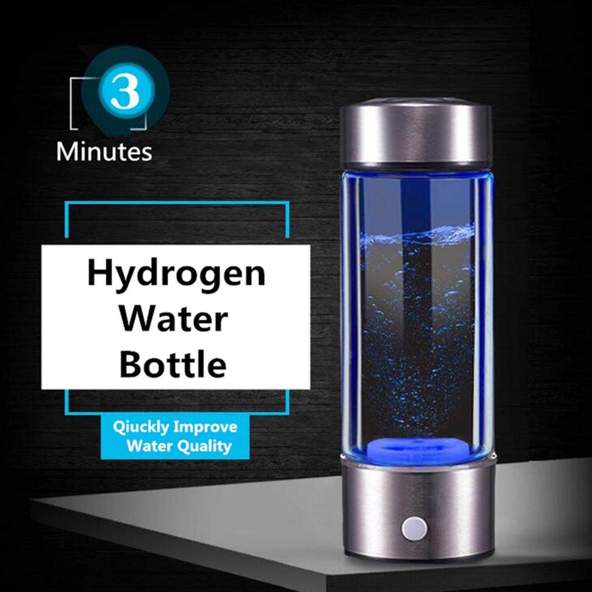 450ML Hydrogen Rich Water Bottle Cup Hydrogen Water Maker 800-1200PPB
