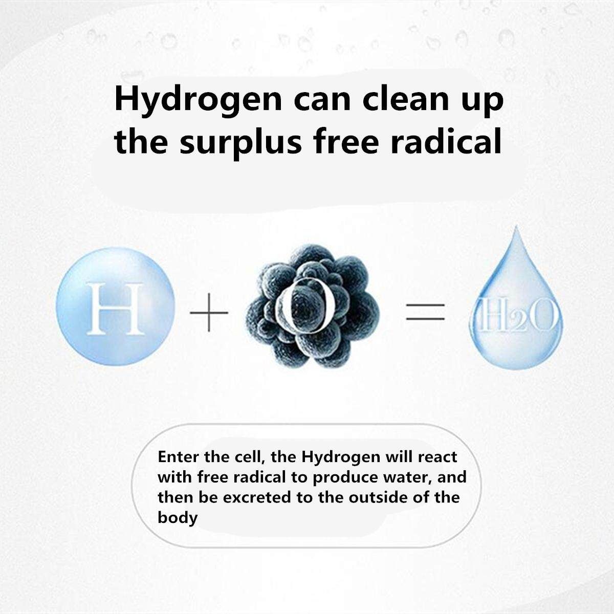 450ML Hydrogen Rich Water Bottle Cup Hydrogen Water Maker 800-1200PPB
