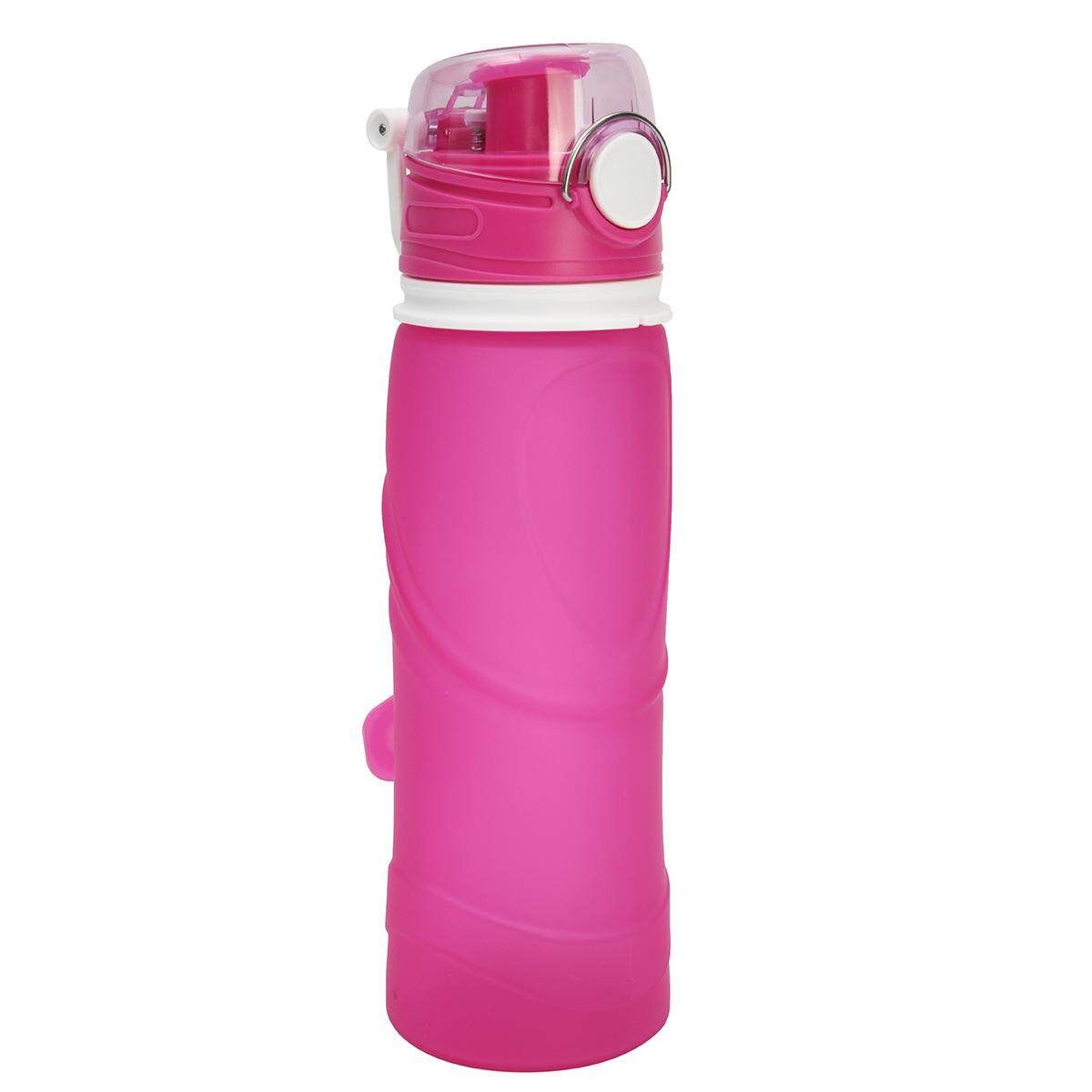 750ml Portable Collapsible Silicone Travel Foldable Water Bottle Handy Drink Cup Purple