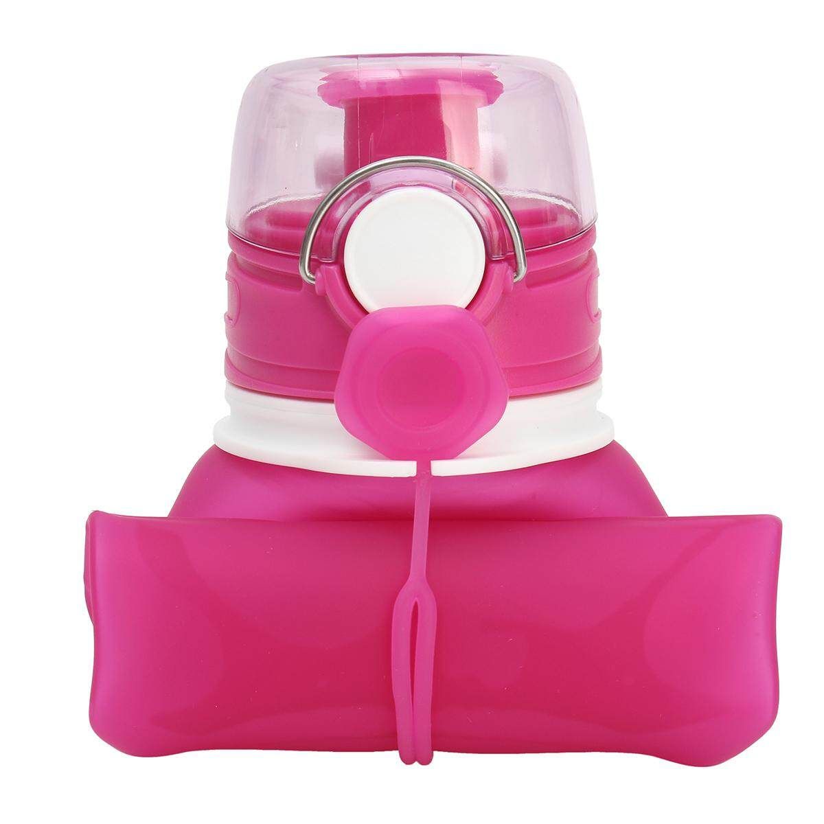 750ml Portable Collapsible Silicone Travel Foldable Water Bottle Handy Drink Cup Purple