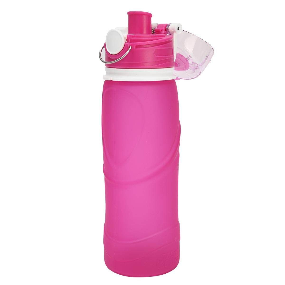 750ml Portable Collapsible Silicone Travel Foldable Water Bottle Handy Drink Cup Purple