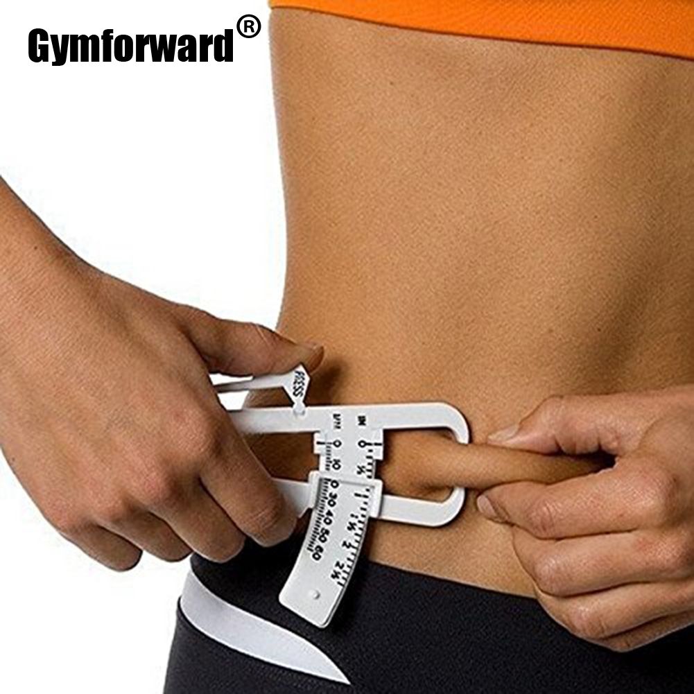 1PC Crossfit Body Loss Tester Calculator Fitness Caliper Clip Measurement Slim Skin-white