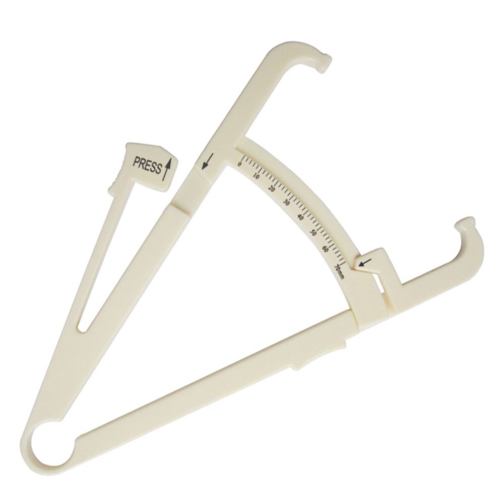 1PC Crossfit Body Loss Tester Calculator Fitness Caliper Clip Measurement Slim Skin-white