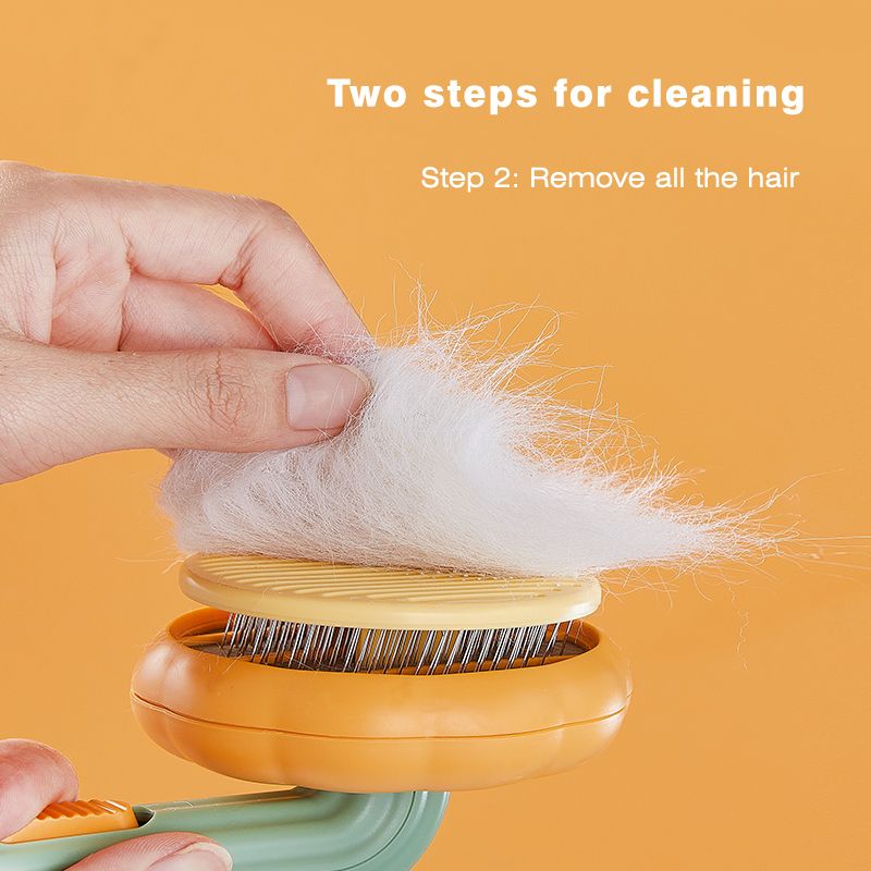 Pet Cat Brush Dog Comb For Cats Dogs Hair Removes Self Cleaning Slicker Brush Removes Loose Underlayers Grooming Comb-