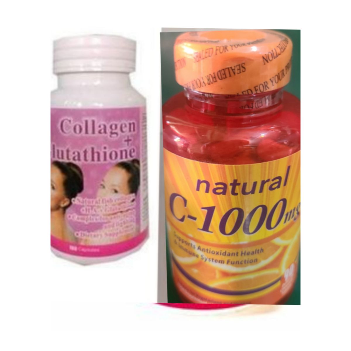 + Glutathione & Acorbic Vitamin C - 1000mg