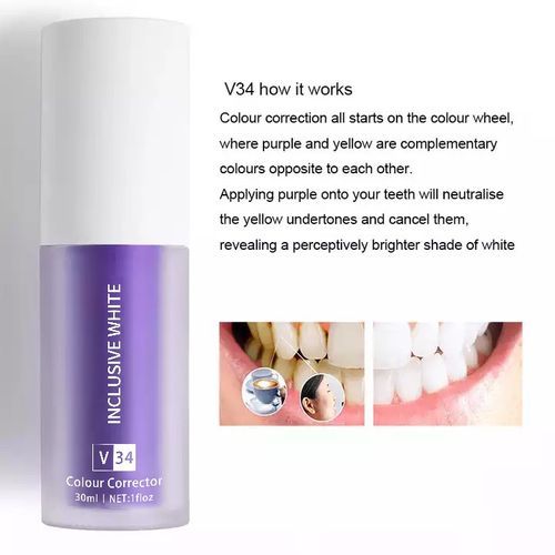 V34 Colour Corrector. White Teeth Solution