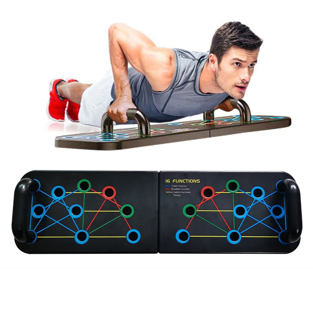 16 In 1  Rack Board Multi-Function Fitness  Stand BodyBuilding Muscle Abdominal-push Up Board