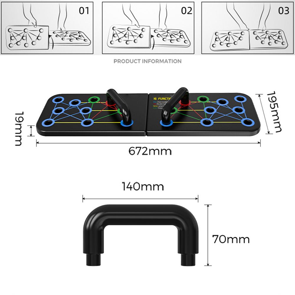 16 In 1  Rack Board Multi-Function Fitness  Stand BodyBuilding Muscle Abdominal-push Up Board