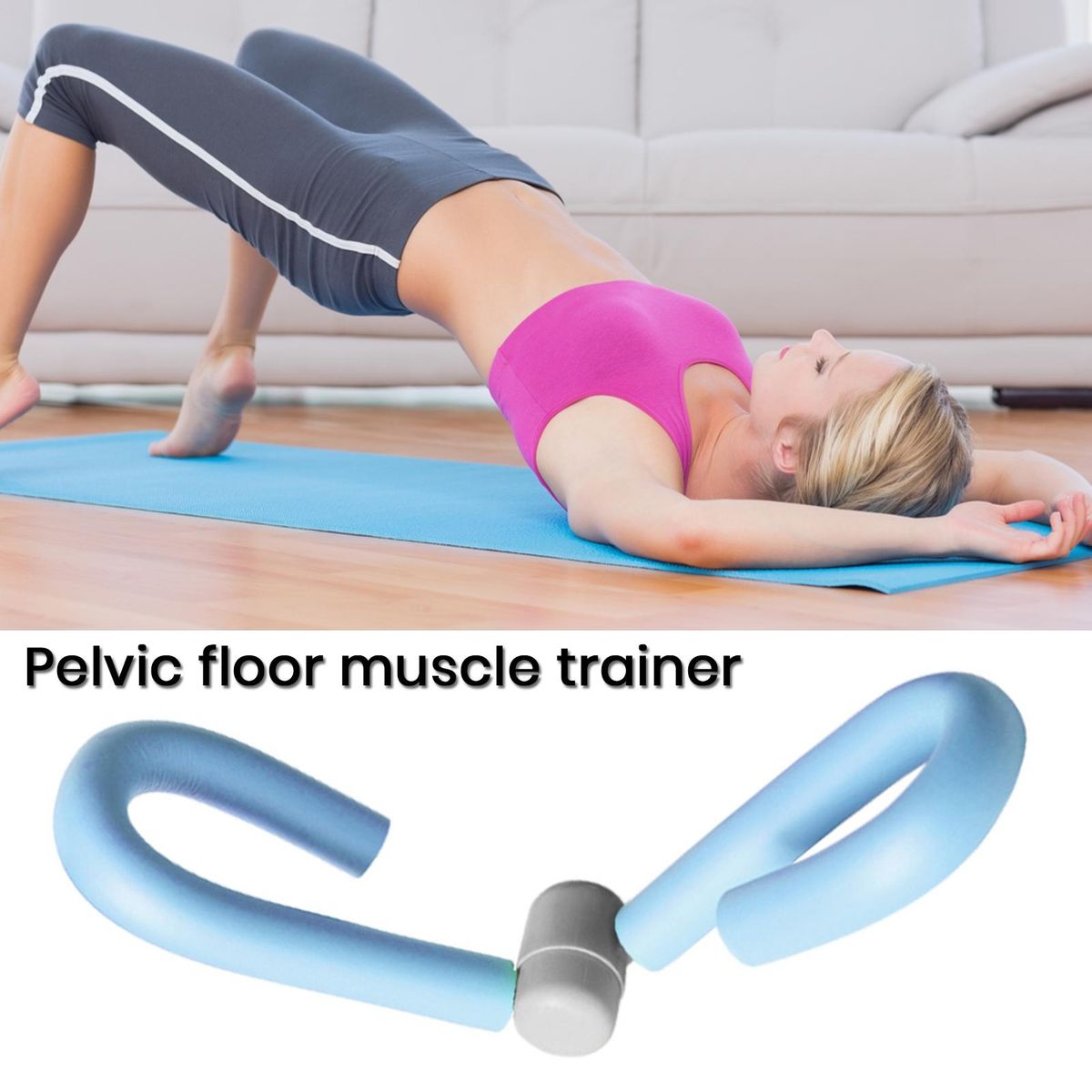 Leg Muscle Trainer Beauty Leg Clamp Exerciser Blue