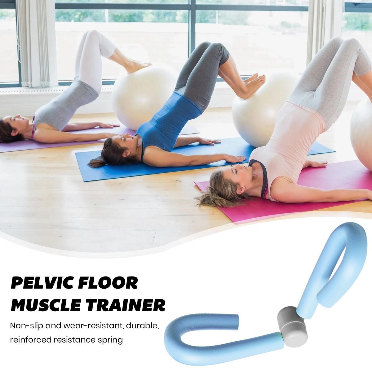 Leg Muscle Trainer Beauty Leg Clamp Exerciser Blue