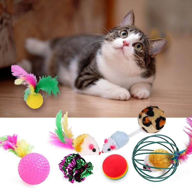 24Pcs/Set Funny Cat Stick Creative Interactive Kitten Toy-