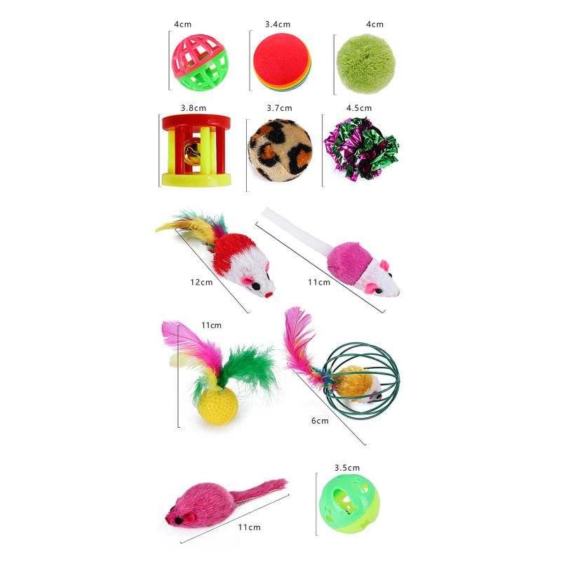 24Pcs/Set Funny Cat Stick Creative Interactive Kitten Toy-