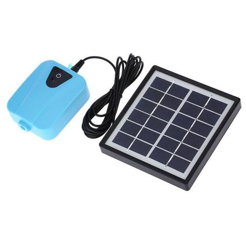 Solar Powered DC Charging Oxygenator Water Oxygen Pump Pond Aerator Aquarium Air Pump