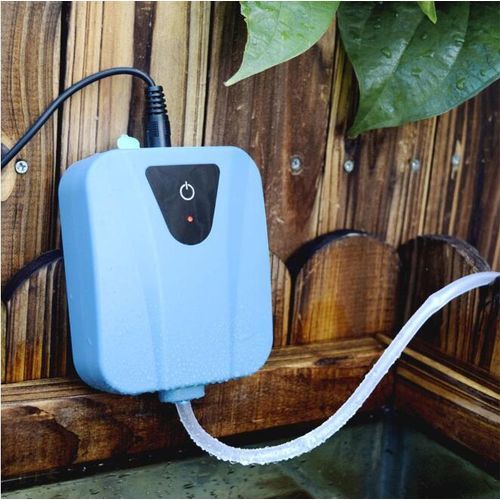 Solar Powered DC Charging Oxygenator Water Oxygen Pump Pond Aerator Aquarium Air Pump