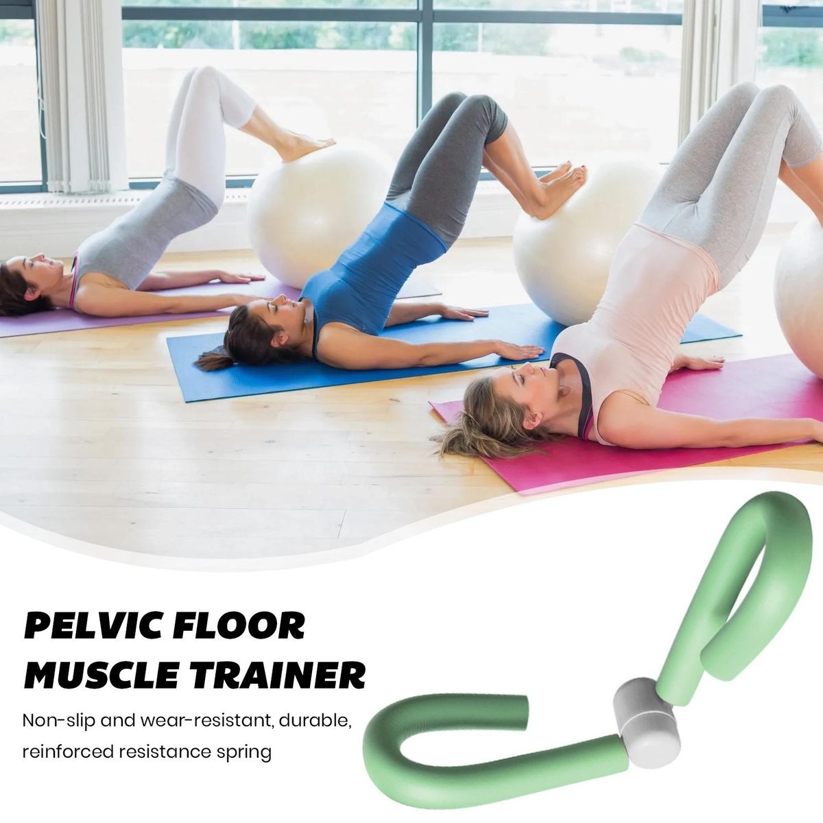 Leg Muscle Trainer Beauty Leg Clamp Exerciser Green