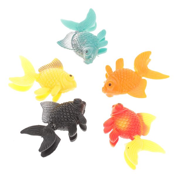 5Pc   Artificial   Floating Moveable Ornament Aquarium