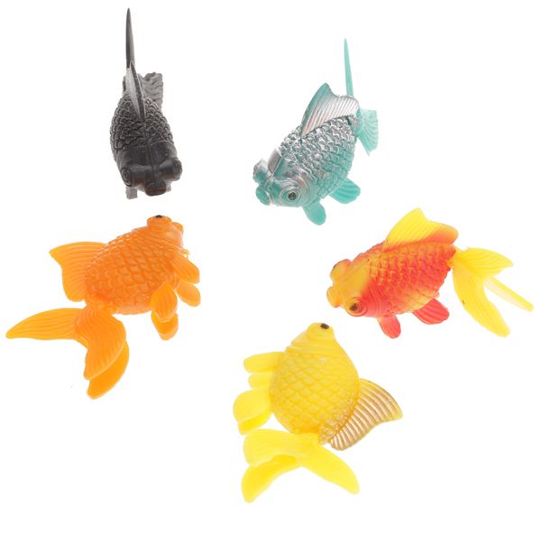 5Pc   Artificial   Floating Moveable Ornament Aquarium