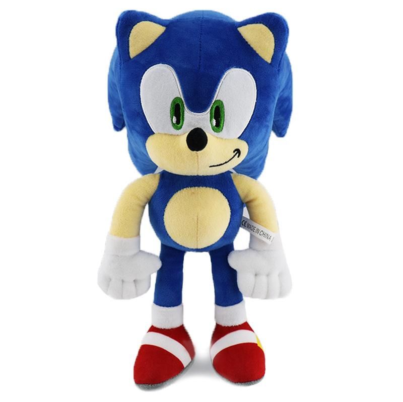 30CM Super Sonic Plush Toy The Hedgehog Amy Rose Knuckles Tails Cute Cartoon Soft Stuffed Doll Birthday Gift For Children