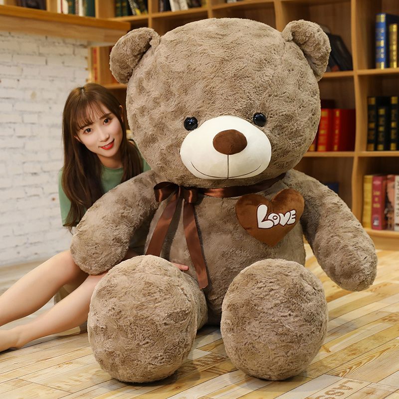 1pc Big High Quality 2 Colors Teddy Bear With Love Stuffed