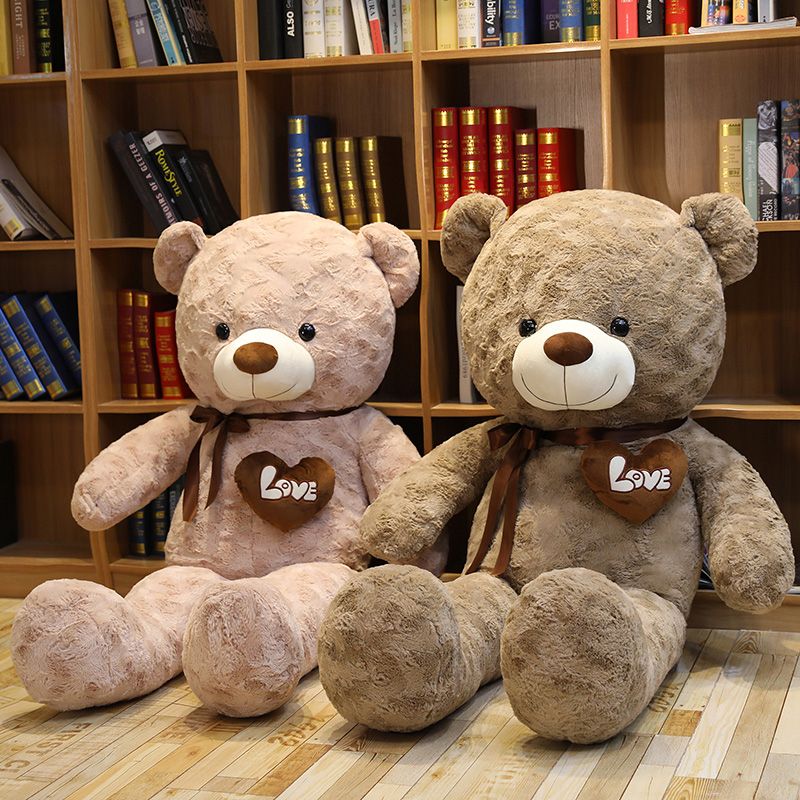 1pc Big High Quality 2 Colors Teddy Bear With Love Stuffed