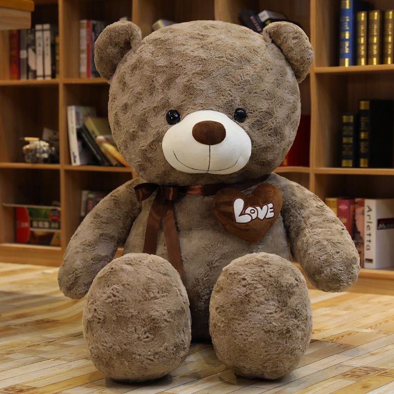 1pc Big High Quality 2 Colors Teddy Bear With Love Stuffed