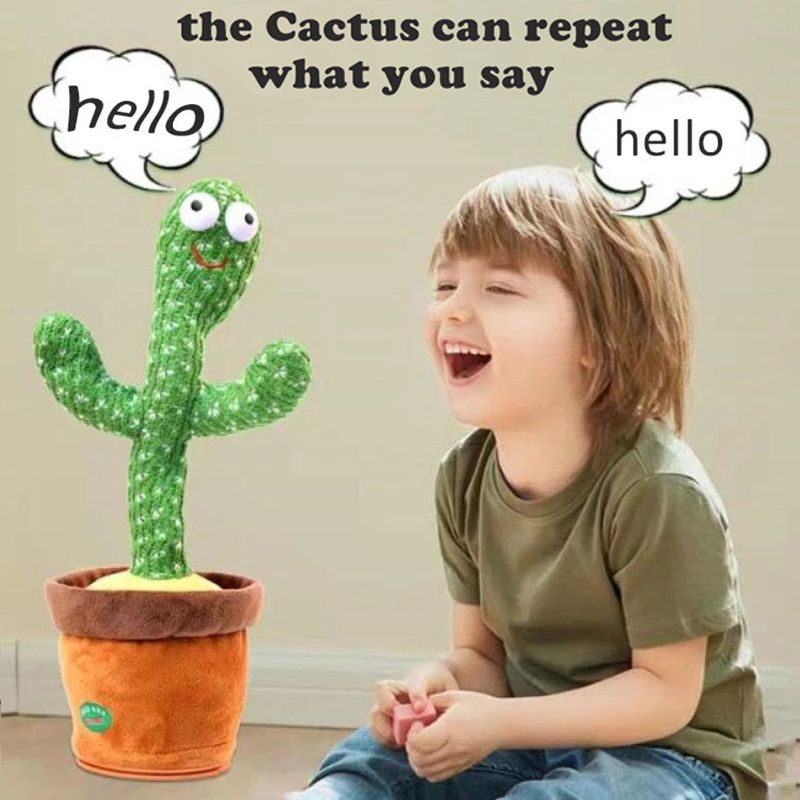 Talking Toy Dancing Cactus Speak Talk Record Repeat Toy