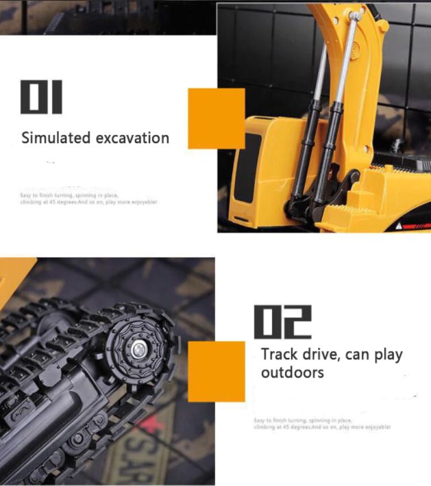 Remote Control Excavator Children Toys, Simulation RC Car