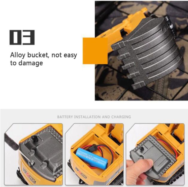 Remote Control Excavator Children Toys, Simulation RC Car