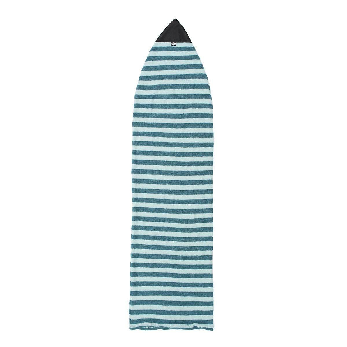 For 6'3” Surf Board Longboard Funboard Socks Cover Storage Bag Protective Case Light Blue White Stripe