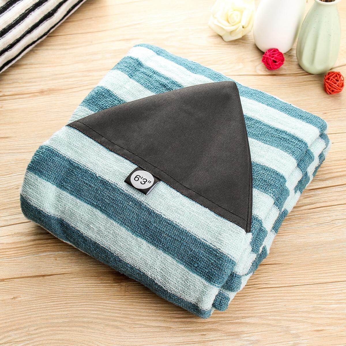 For 6'3” Surf Board Longboard Funboard Socks Cover Storage Bag Protective Case Light Blue White Stripe