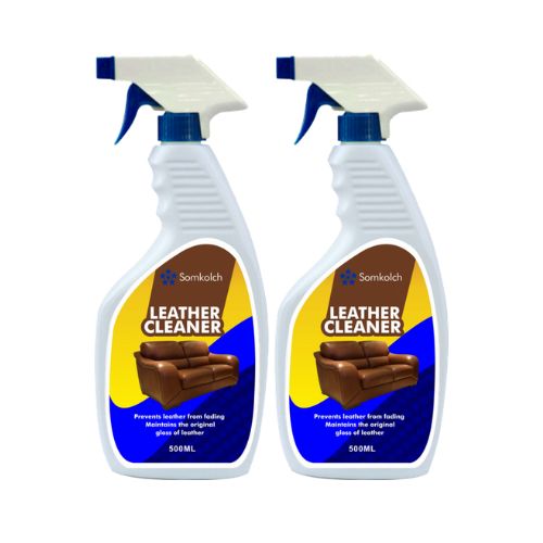 500ml Leather Cleaner For Car Seat/Chair/Hand Bags 2pcs
