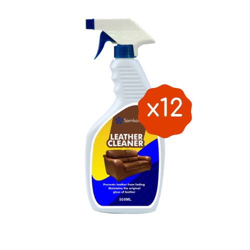 500ml Leather Cleaner For Car Seat/Chair/Hand Bags 12pcs