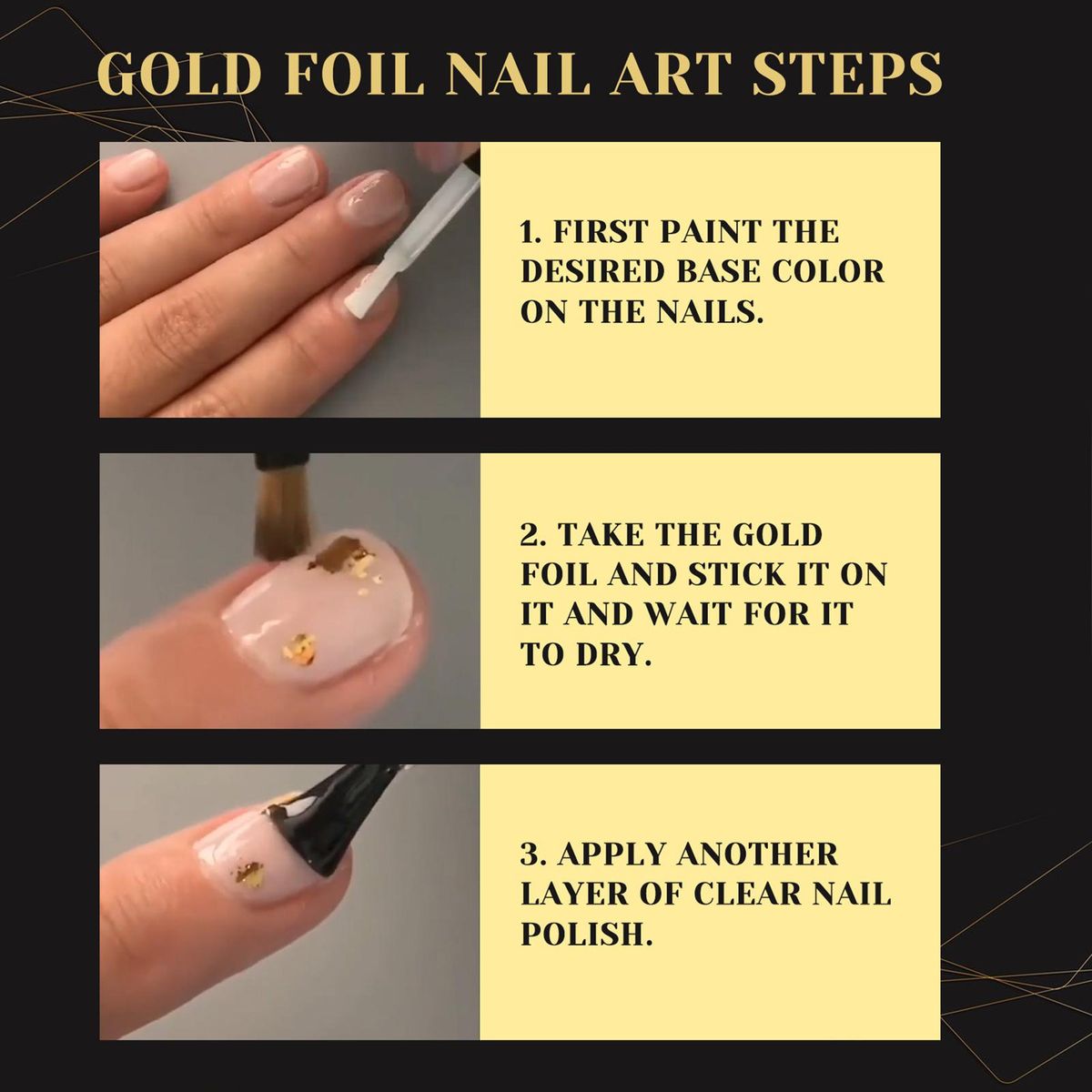 EELHOE 10PCS/Bag G-old Foil Flakes M-etallic Foil Flakes Inedible for Resin J-ewelry Making Nails Art Painting DIY Crafts Furniture Decoration