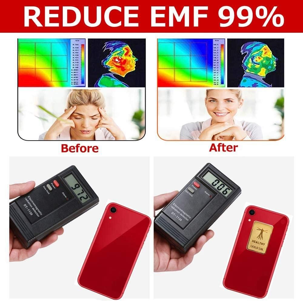 6Pcs Emf Protection Cell Phone Sticker Anti Radiation Protector Sticker Emf Blocker for Phones Laptop