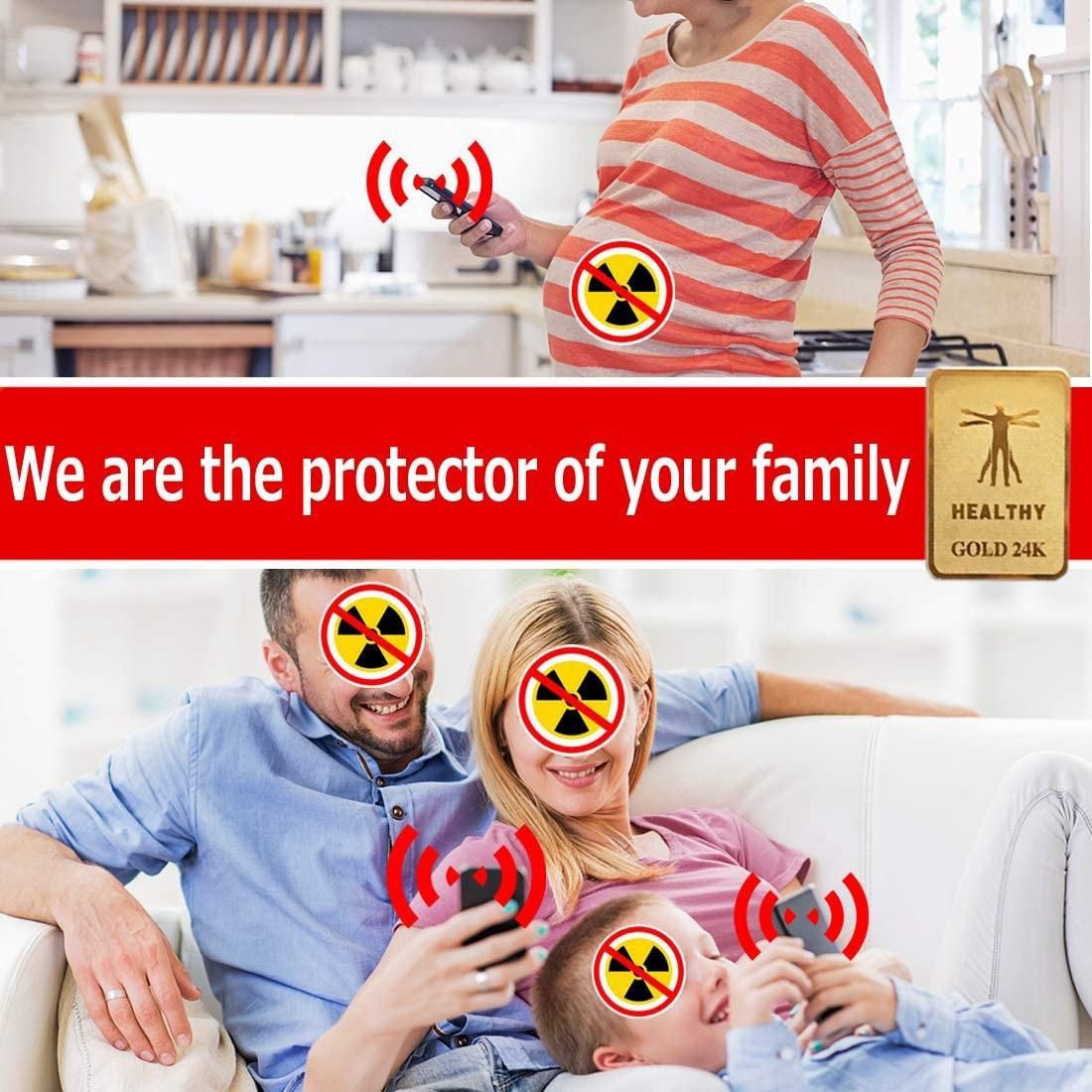 6Pcs Emf Protection Cell Phone Sticker Anti Radiation Protector Sticker Emf Blocker for Phones Laptop