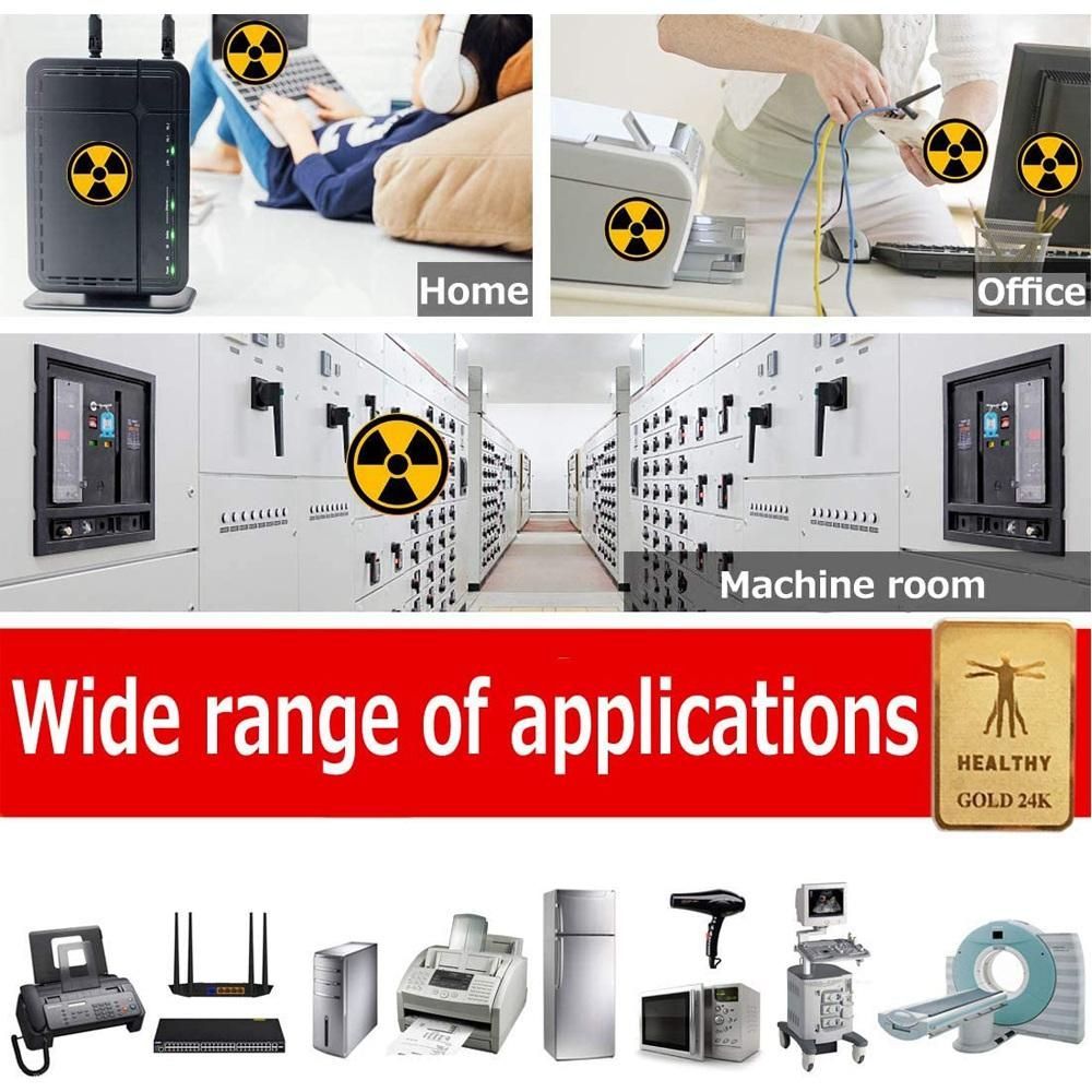 6Pcs Emf Protection Cell Phone Sticker Anti Radiation Protector Sticker Emf Blocker for Phones Laptop