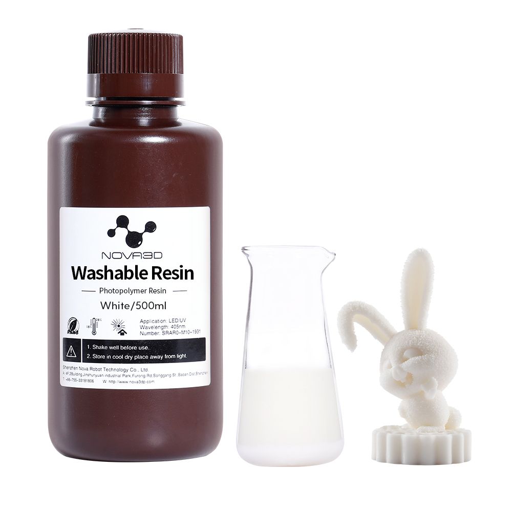 NOVA3D 3d Printer Water Washable Resin Water Ing Print Material UV Sensitive Liquid Photopolymer Impresora 3d Resina