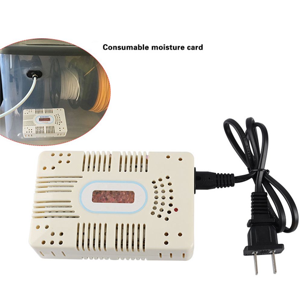 White Consumable Plug-In Case Hygroscopic 3D Printer Dryer Eco-friendly ABS Reusable Rechargeable Moisture Card DIY Filament Box