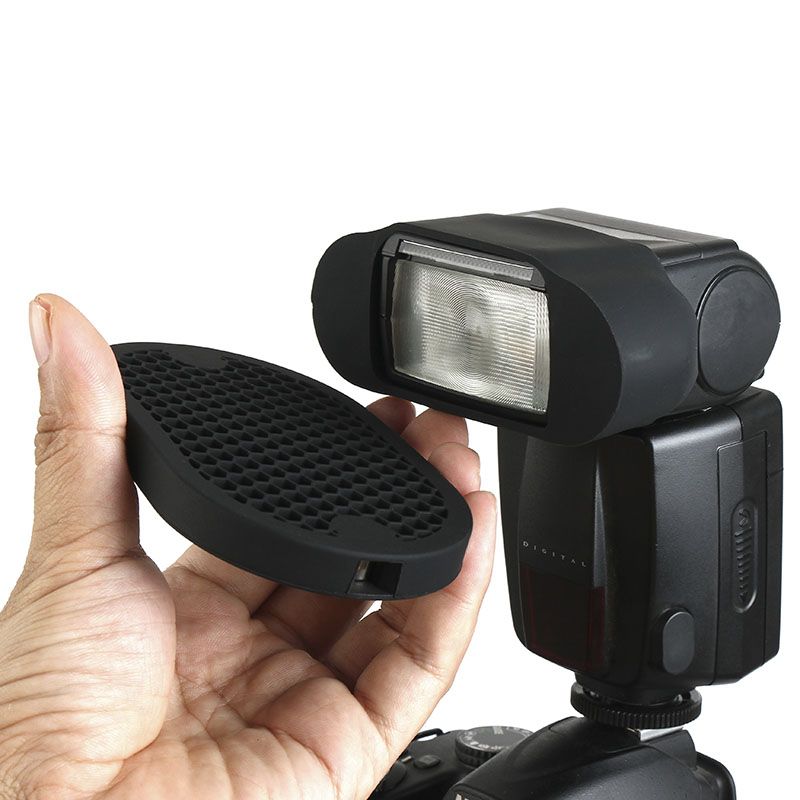 Flash Speedlight Honeycomb Grid Diffuser Bounce Reflector
