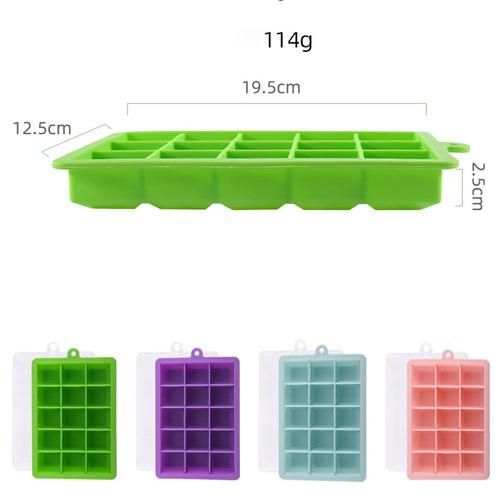15 Grid Ice Tray Mold Box Silicone Ice Cube Square Tray Mold Diy Bar Pub Wine Ice Blocks Maker Model Kitchen tools