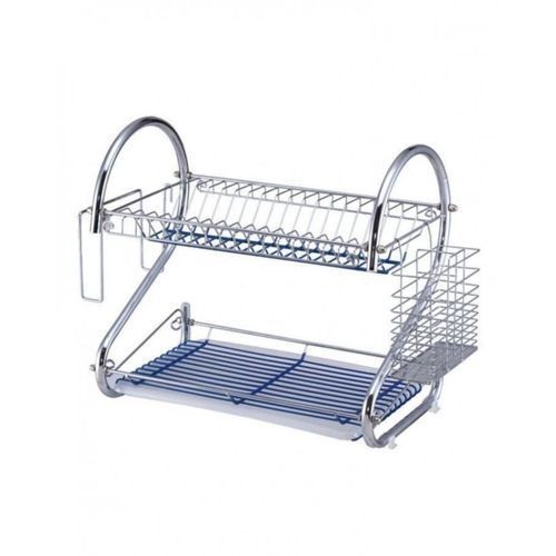 2-Layer Dish Drainer - Silver
