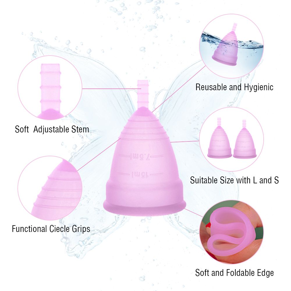 Women's Menstrual Cup Medical Silica  Food Grade Material