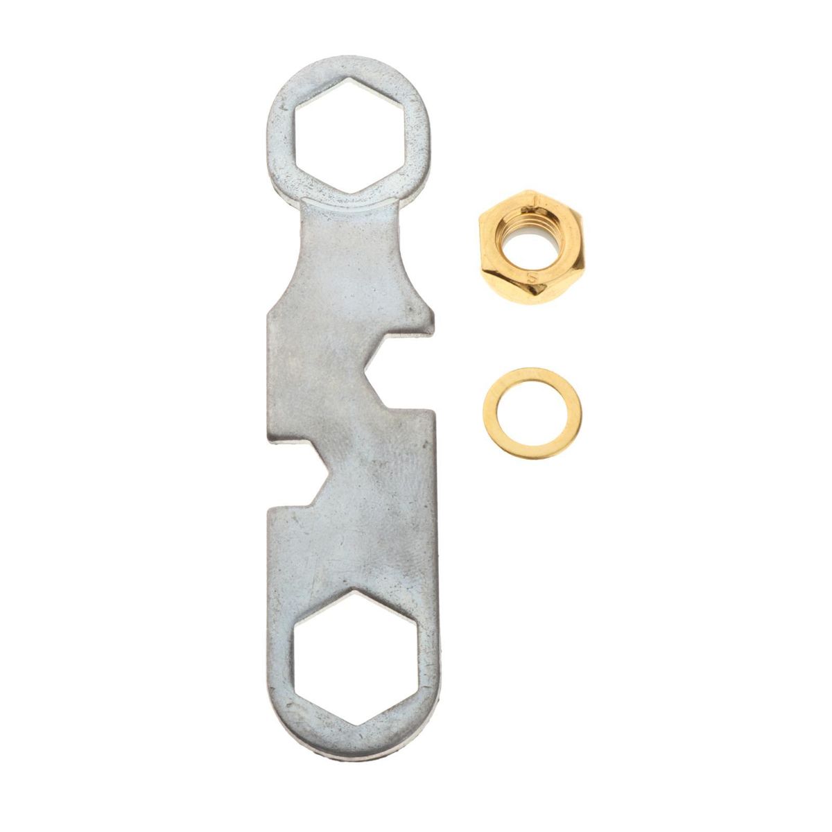 Skateboard Truck Rebuild Kit Washers M8 Nuts And Wrench Tool Golden