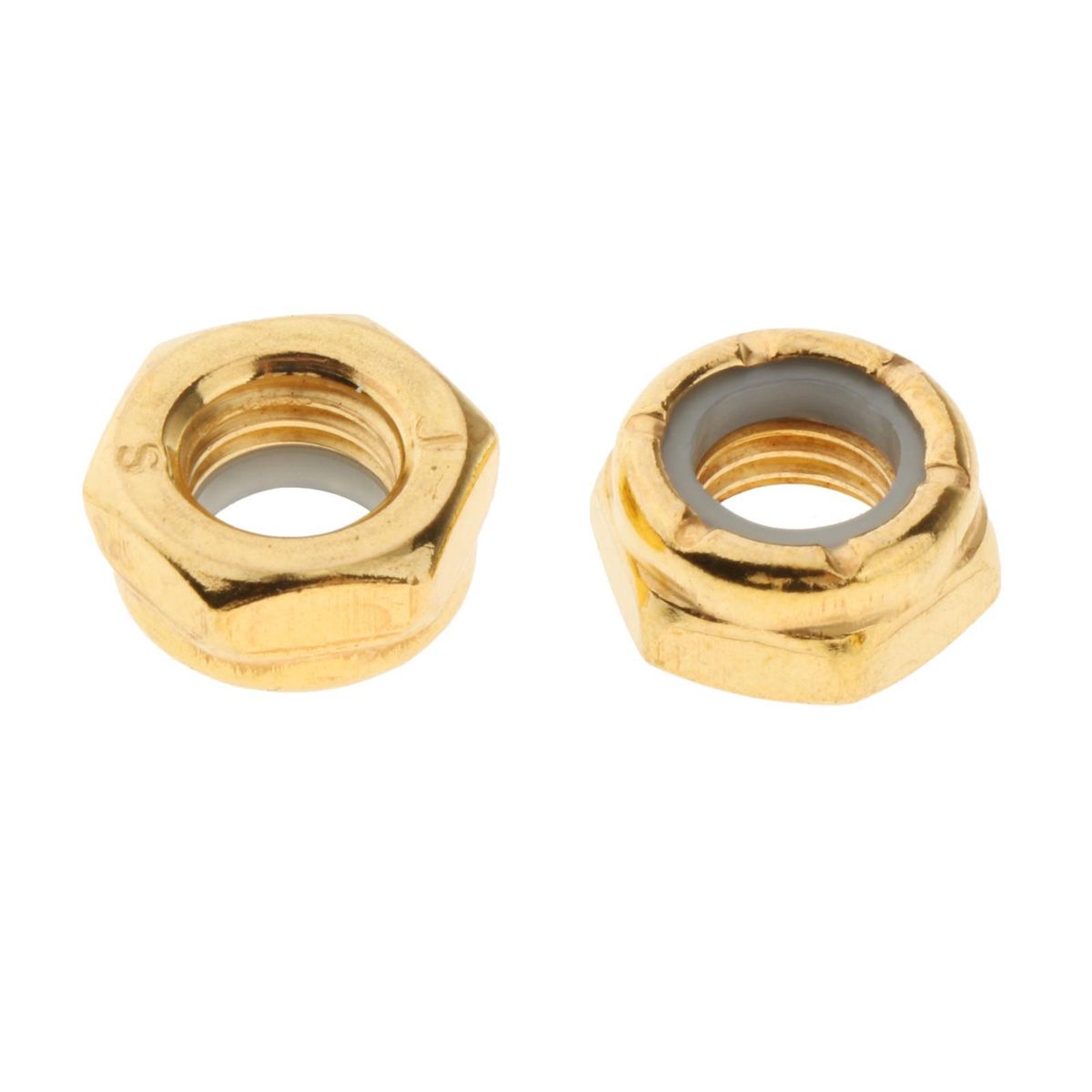 Skateboard Truck Rebuild Kit Washers M8 Nuts And Wrench Tool Golden