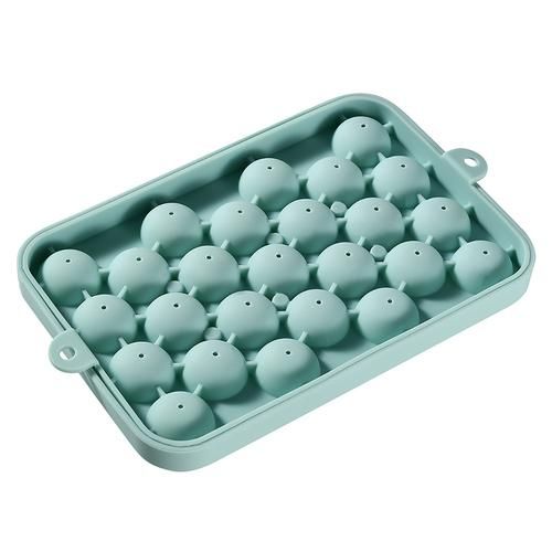 25 Grids Silicone Ice Grid Ball Ice Cube Mold with Cover Ice Storage Box Easy to Demould Bar Home Party Kitchen Tools