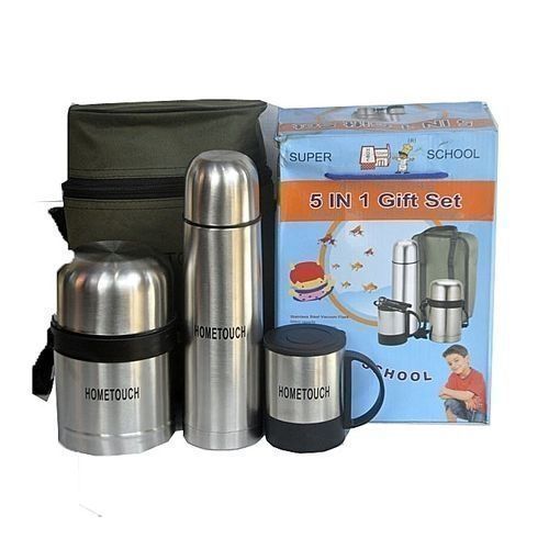 Anti-rust Stainless Food Flask Set - 5In1 Set