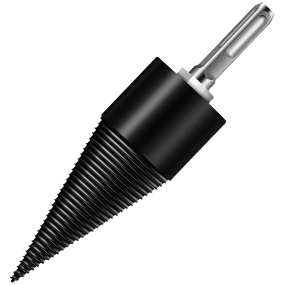 32mm Firewood Chop Drill Bit Wood Splitting Tool Cone Log Splitters Electric Timber Breaking Machine Firewood Chopper Breaker Bits Accessory