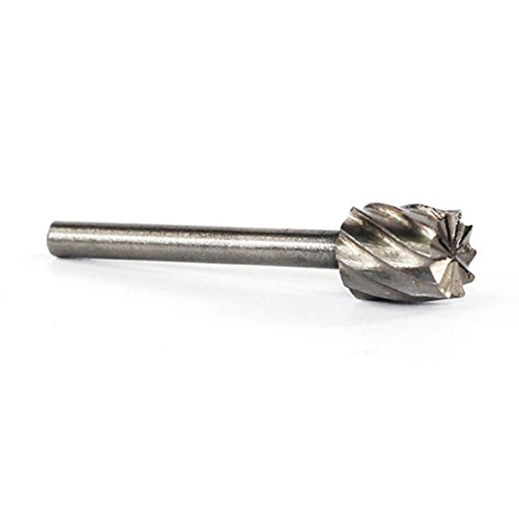 6pcs Mini Round HSS Rotary Burr Set Wood Carving File Rasp Drill Bits