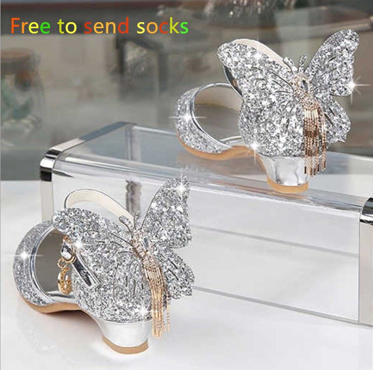High Heeled Footwear With Butterfly Knot