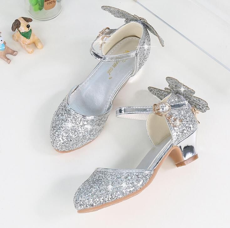 High Heeled Footwear With Butterfly Knot